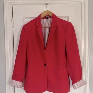 Express One Button Double Breasted Blazer